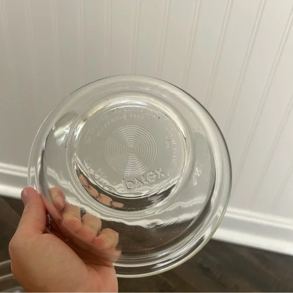 Vintage Pyrex Clear Glass Nesting Mixing Bowls Complete Set - Picture 9 of 9